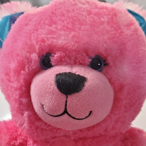 BABW Build-A-Bear Pink Fuchsia Donut Sprinkle Teddy Bear‎ Plush 16" EUC - Picture 4 of 6